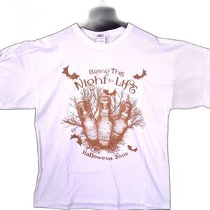 Bud Light Halloween  Tee Shirt Size XL "Bring The Night To Life" 2008 #1101